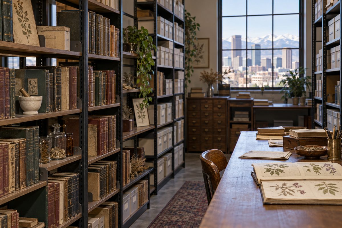 Archived drug reference compendiums and research records stored in order.
